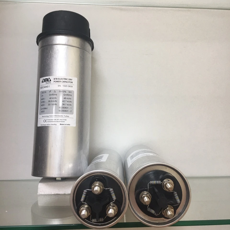 Aluminum round  CAPACITOR 440v  30KVAR Made in TURKEY