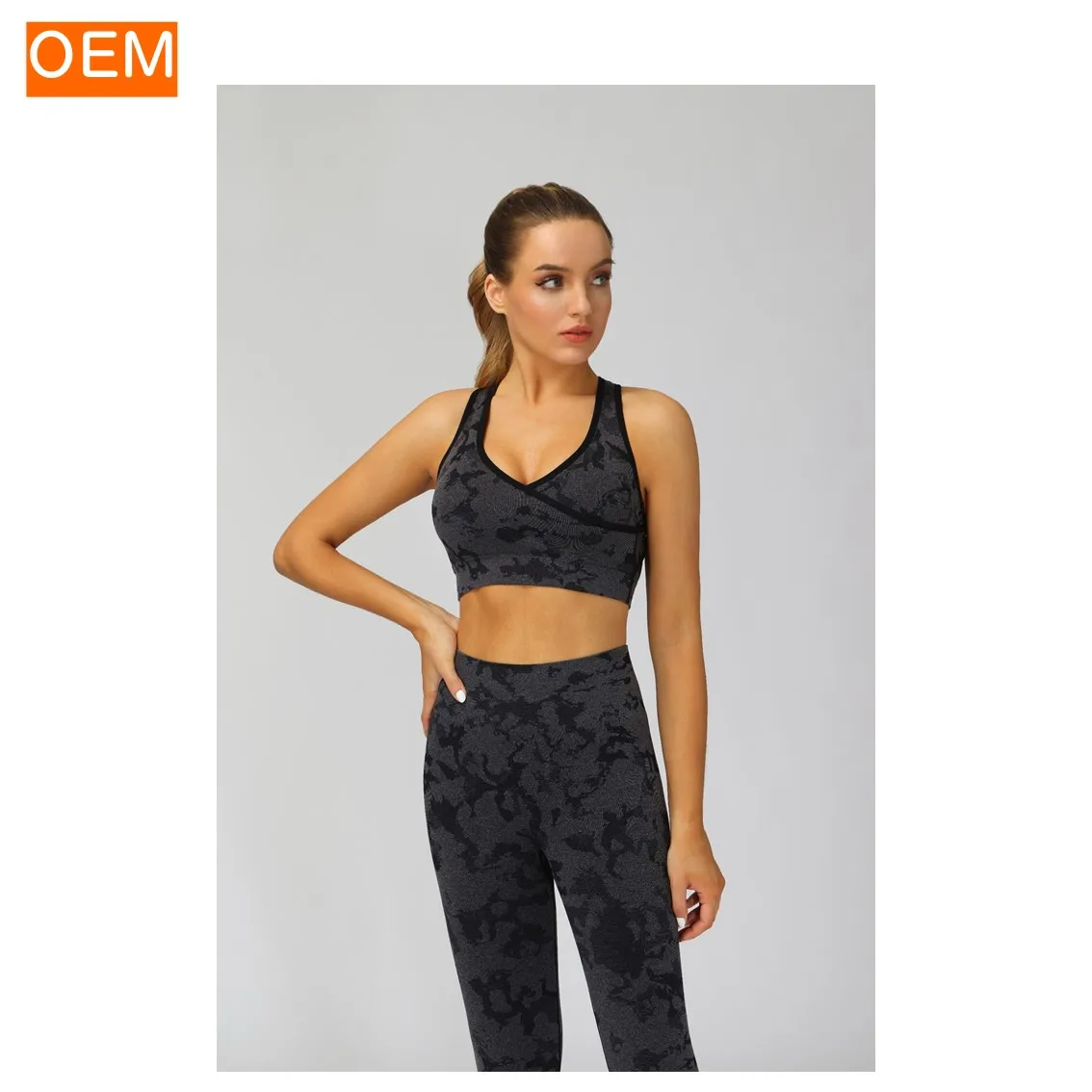 Спортивная одежда для спортзала, йоги, Женская бесшовная зимняя одежда для тренировок с высокой талией для контроля живота