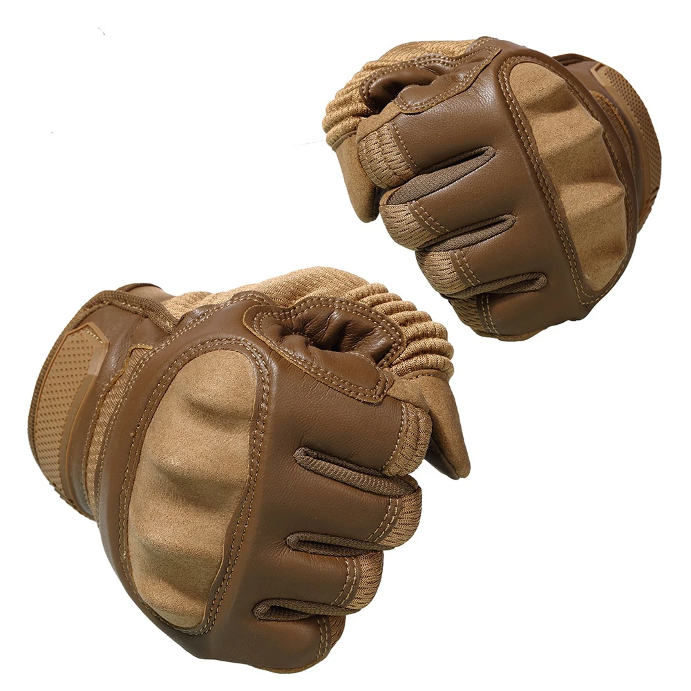 Custom Logo Unisex Hard-Protect Full Finger Gym Sports Motorcycle Glove Cycling Racing Gloves