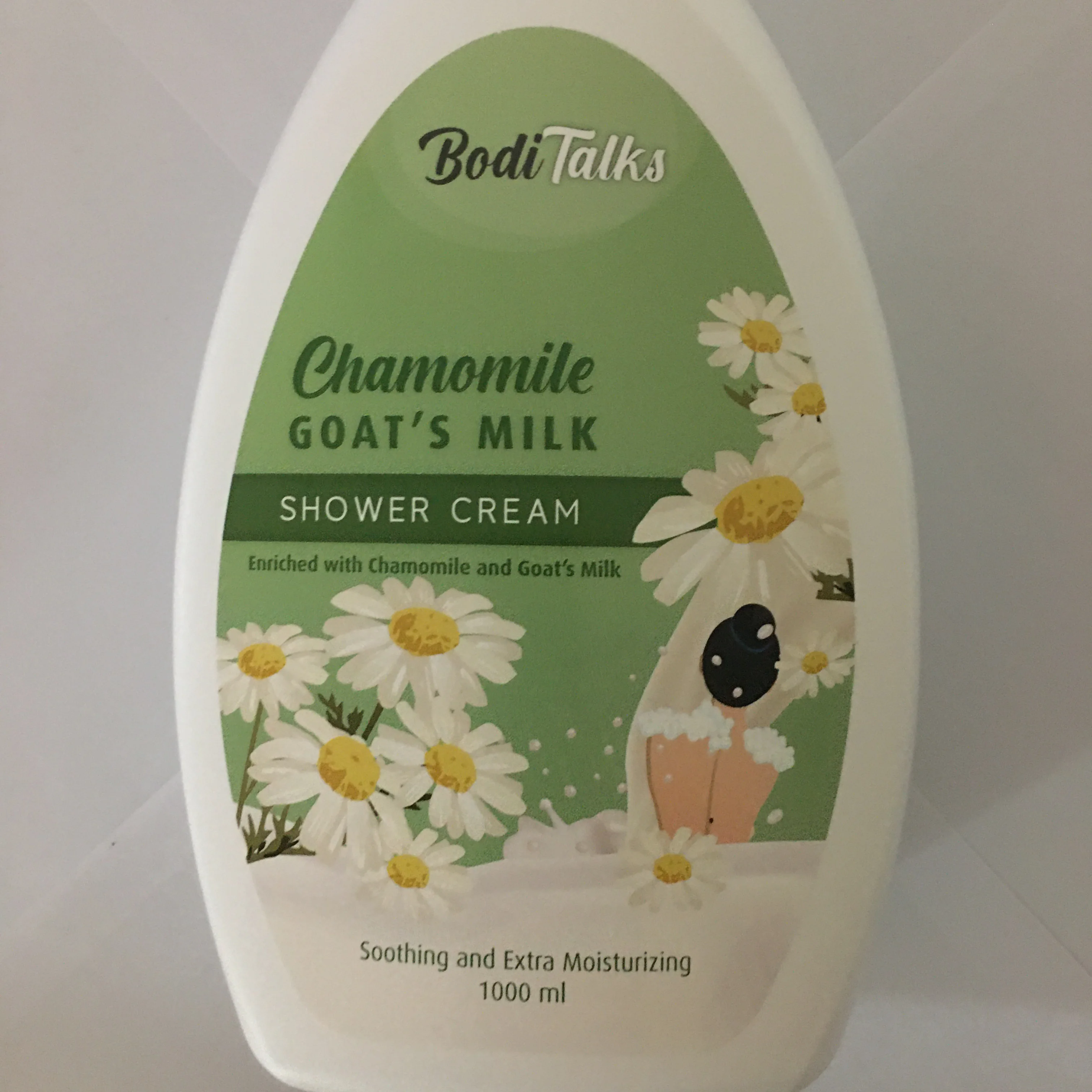 Крем для душа BODITALKS с ромашкой и козьим молоком, 1 литр, жидкий крем для душа, подходит для всех возрастов
