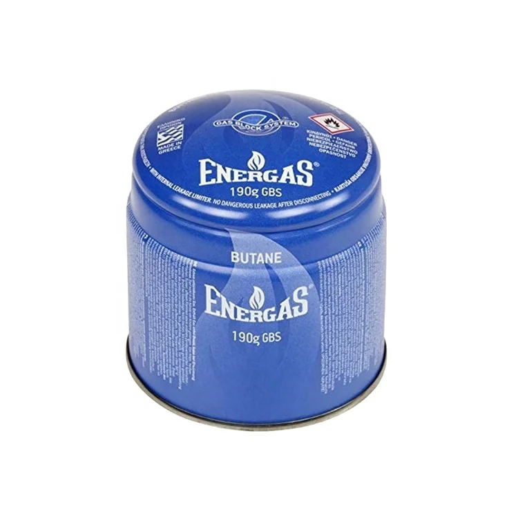 
 Газовый картридж 190 г с ограничителем внутренней утечки EN417:2012, безопасный картридж  