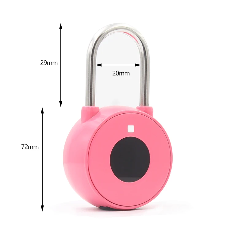 Smart Pad Lock Blue Tooth Intelligent Fingerprint Portable Padlock Security Safety Padlock for Suitcase and Bag