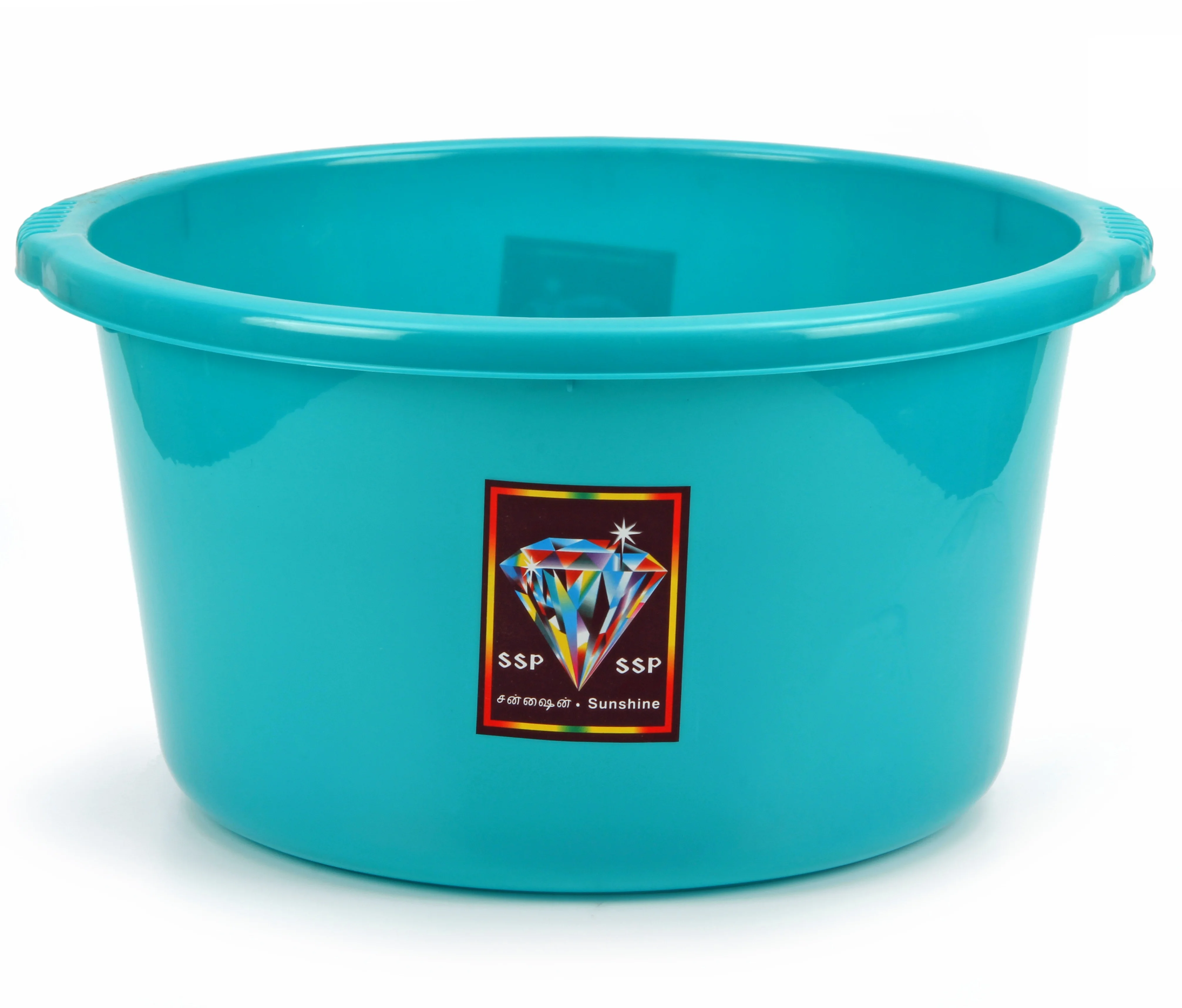High  Quality Plastic Large size 32 Liters Water tub with handles for Household