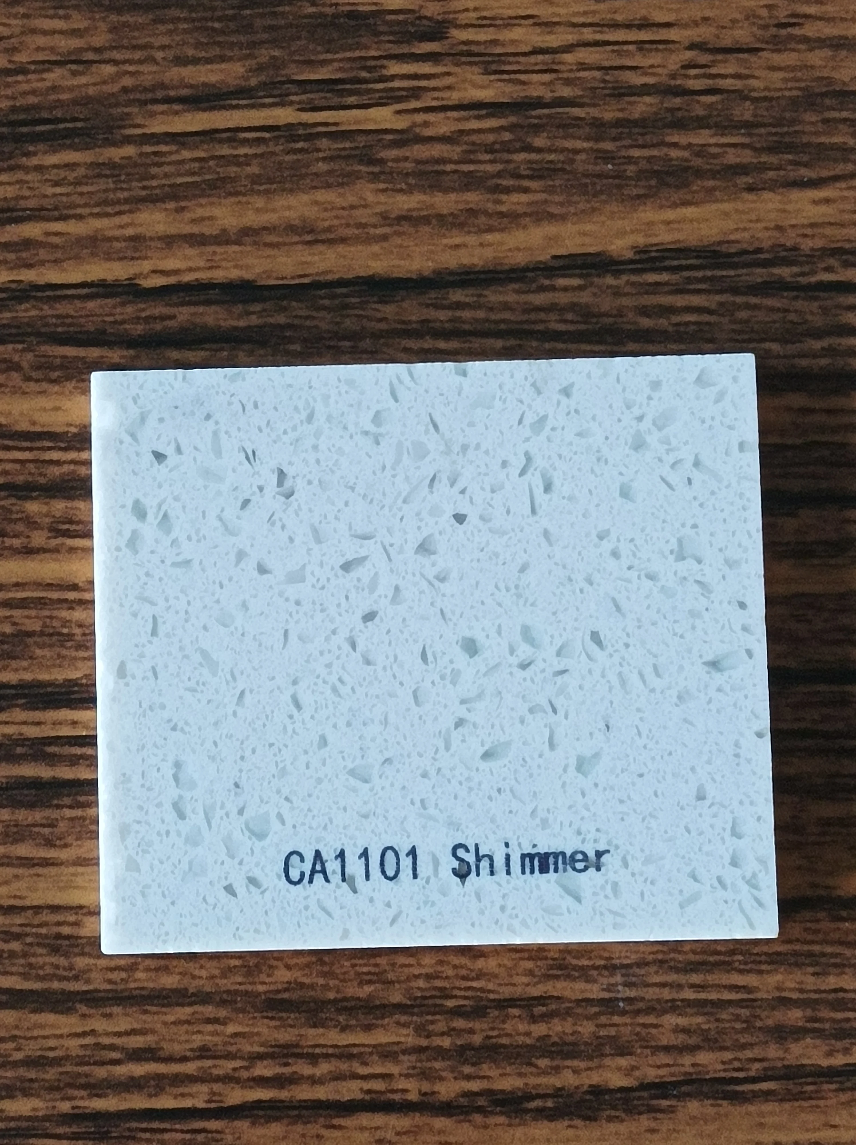 Classic Sparkle white quartz applied in Interior space or kitchen island or countertop