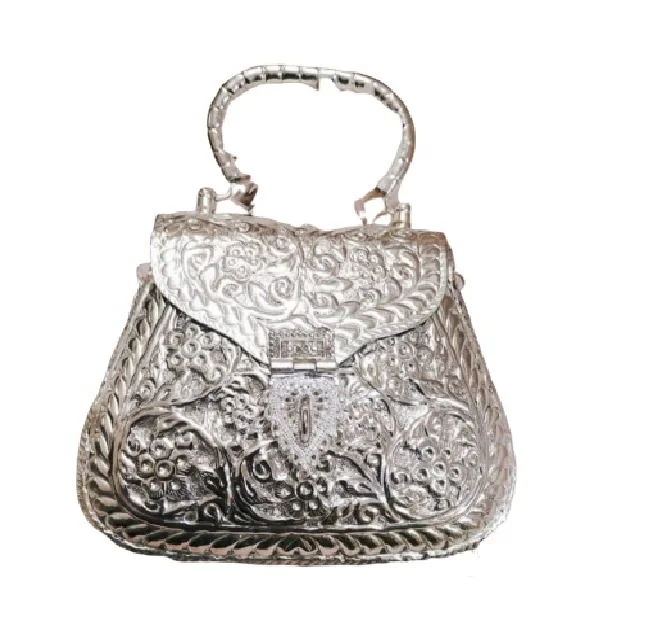 Brass Metal Handcrafted Silver Hot Selling Clutch Bag