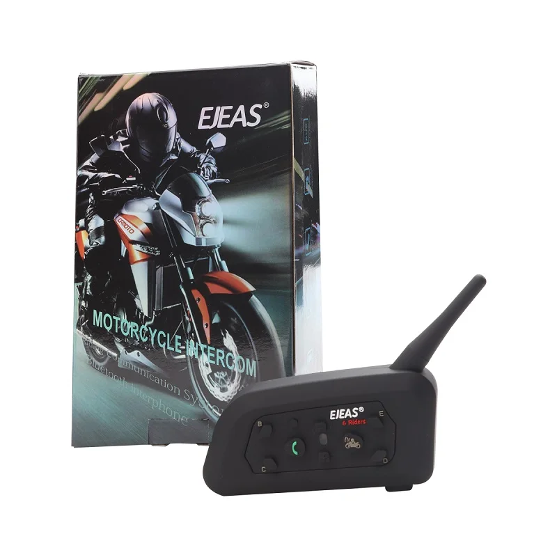 Helmet Intercom Motorcycle Communication System Interphone Moto Helmet Bluetooth Headset BT Intercomunicador