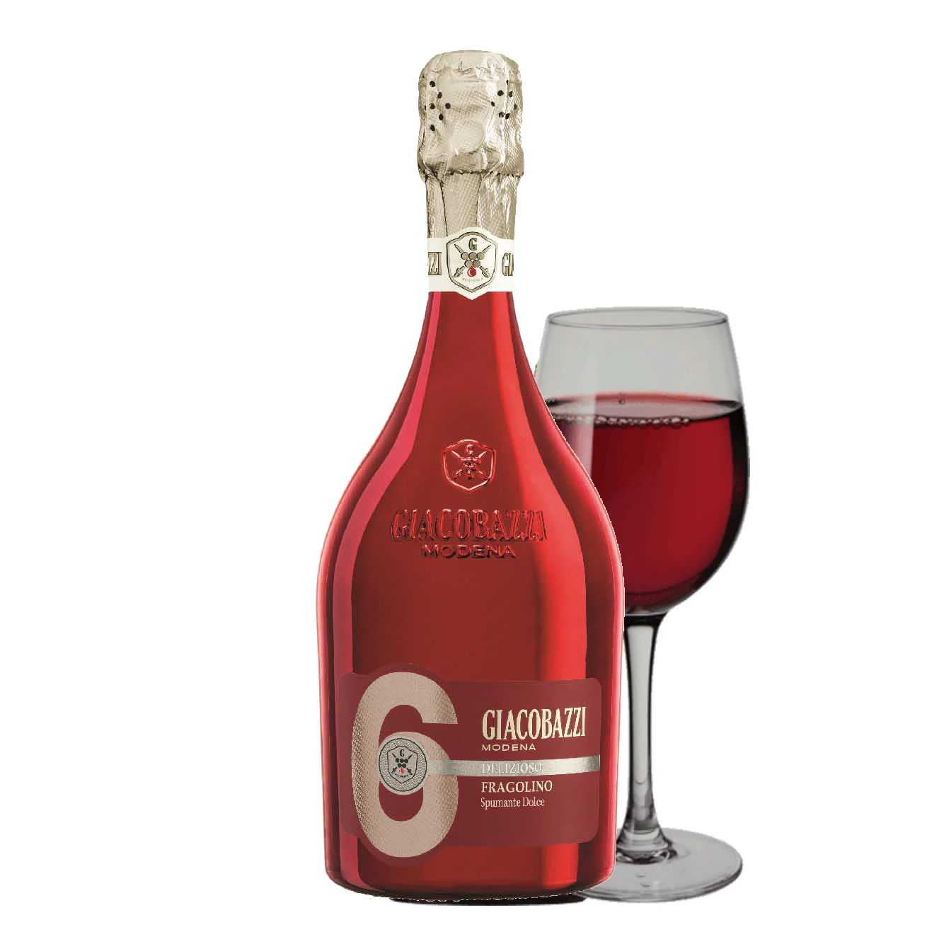 Special Spumante Dolce Fragolino  strawberry flavour Italian made metallic bottle 750 ml for sale