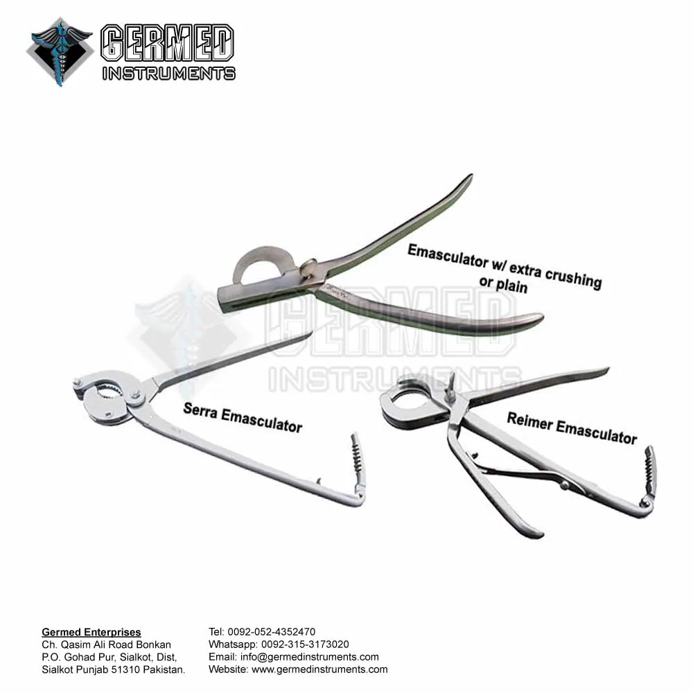 Hintermann Distractor with Ratchet lock closed and outspread arms for foot and ankle surgery