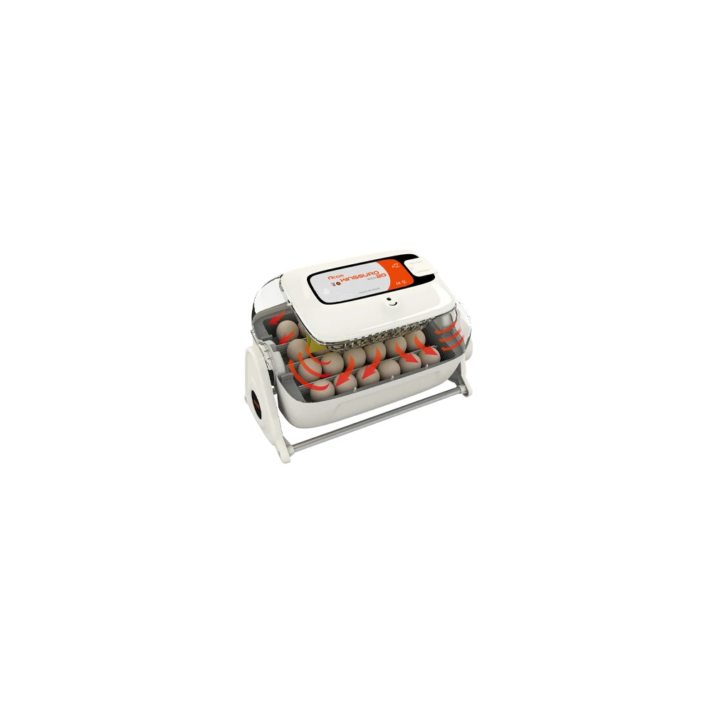 High-Reliability Manual Temperature Humidity Adjustment and Setup Function Automatic Egg Incubator Rcom KINGSURO ECO PLUS 20