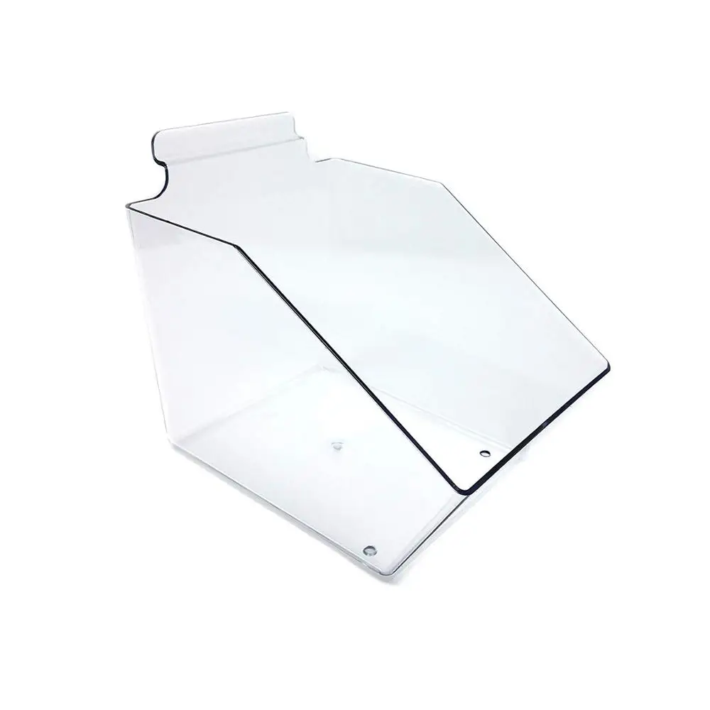 Acrylic clear slat wall bin boxes  for Peg Wall for wholesale