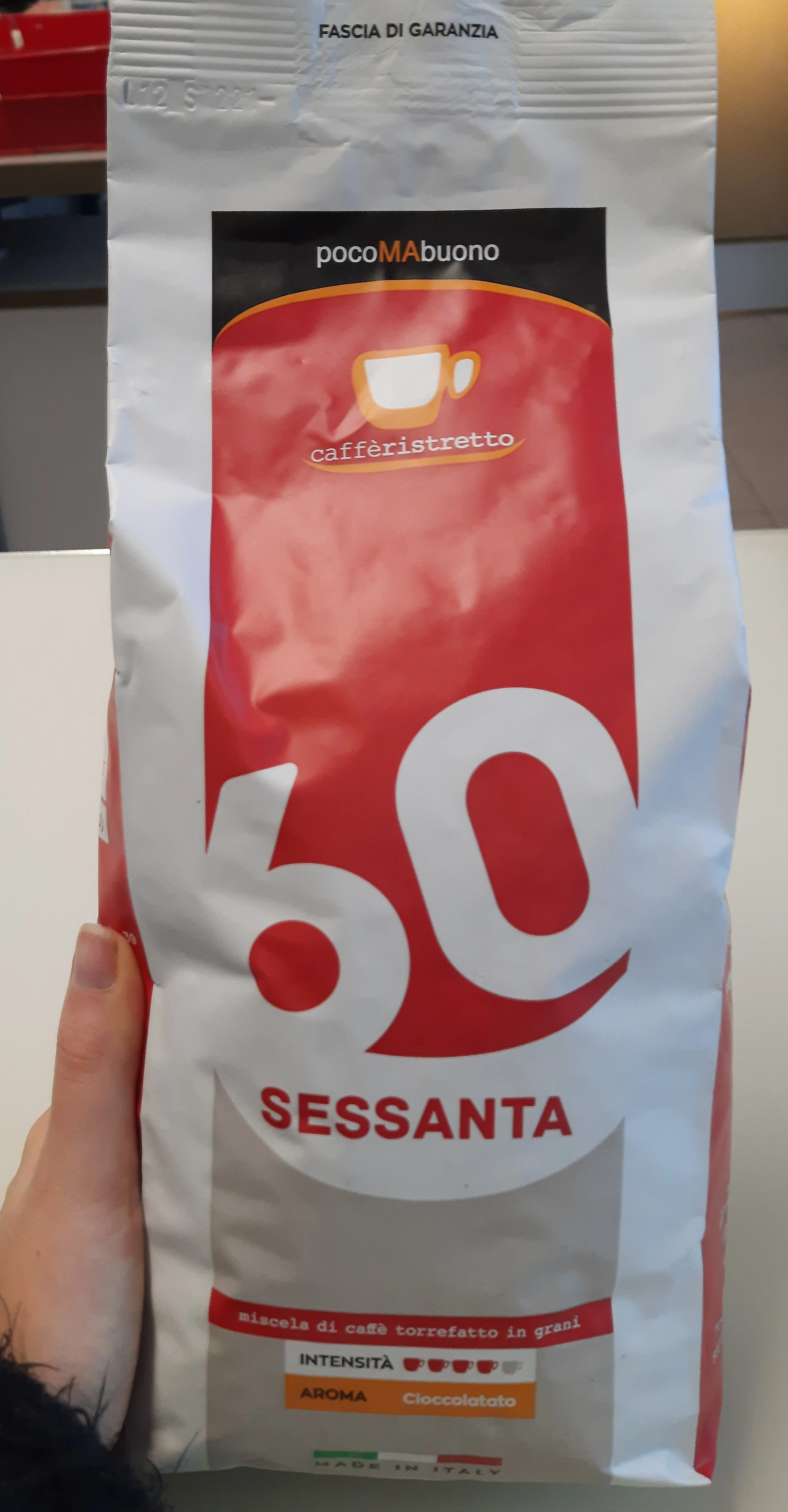  Caffe Ristretto Sessanta 60% Arabica итальянский эспрессо жареные кофейные зерна HACCP IFS