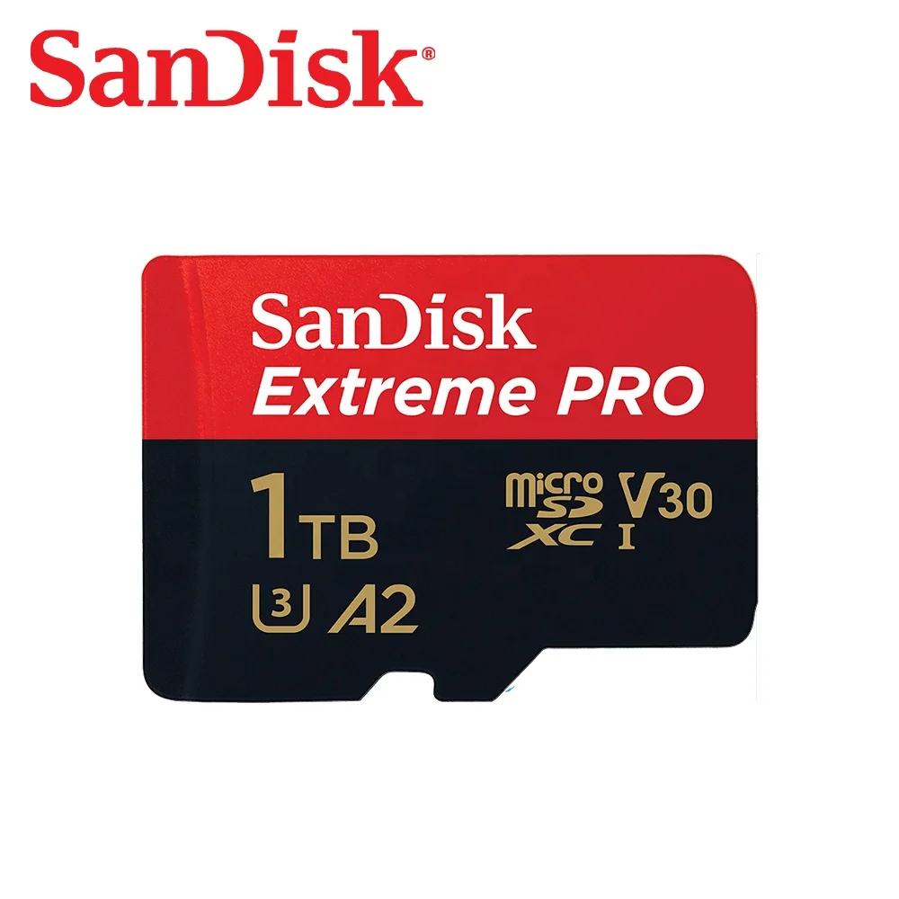 Двойной Флеш-накопитель SanDisk Extreme Pro Micro SD карты с адаптером UHS-I A1 U3 V30 C10 флэш-памяти SDXC 1 ТБ слот для карт