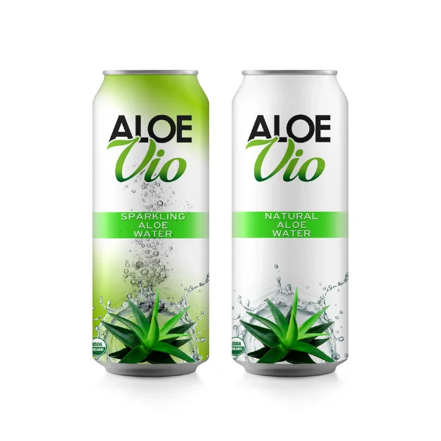 500ml PET bottle OEM Low calorie gluten free Aloe Vera Beverage with Green Tea