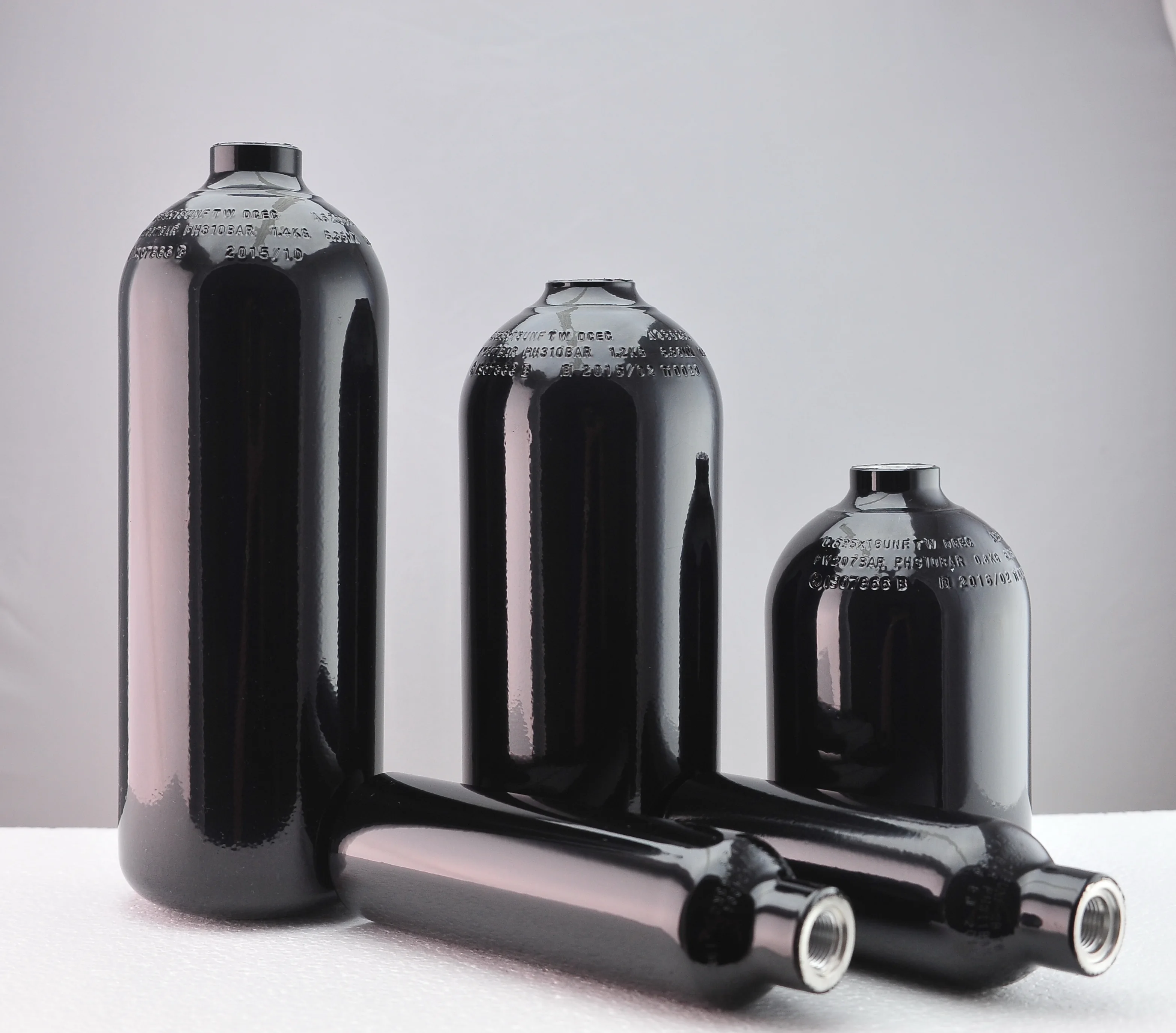 Цилиндр высокого давления pcp 9OZ 0.38L для пейнтбола CO2 с контактным клапаном