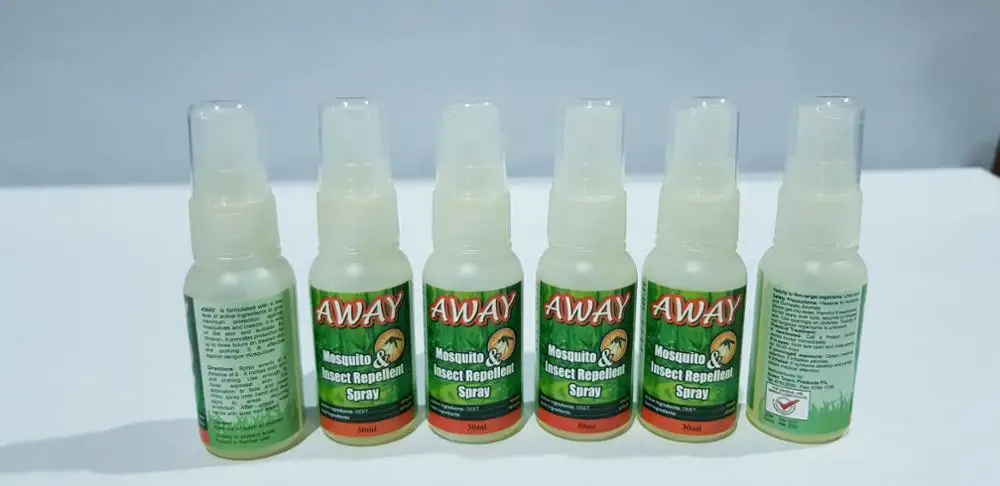 
Good Quality AWAY Lemon Grass Smell Liquid Mosquito Repellent Spray 30ml 