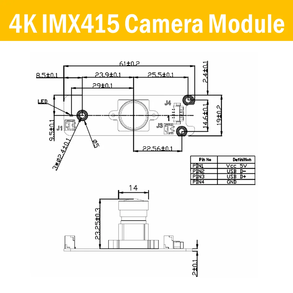 Модуль USB камеры Sony 4K для онлайн-конференции | Modulo fotocamera USB 4K