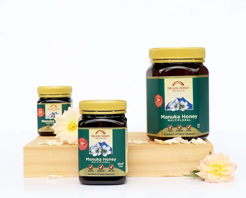 Manuka Honey Pure Max Black Premium Mason Dark Amber Packaging MANUKA HONEY 30+MG (MULTIFLORA)