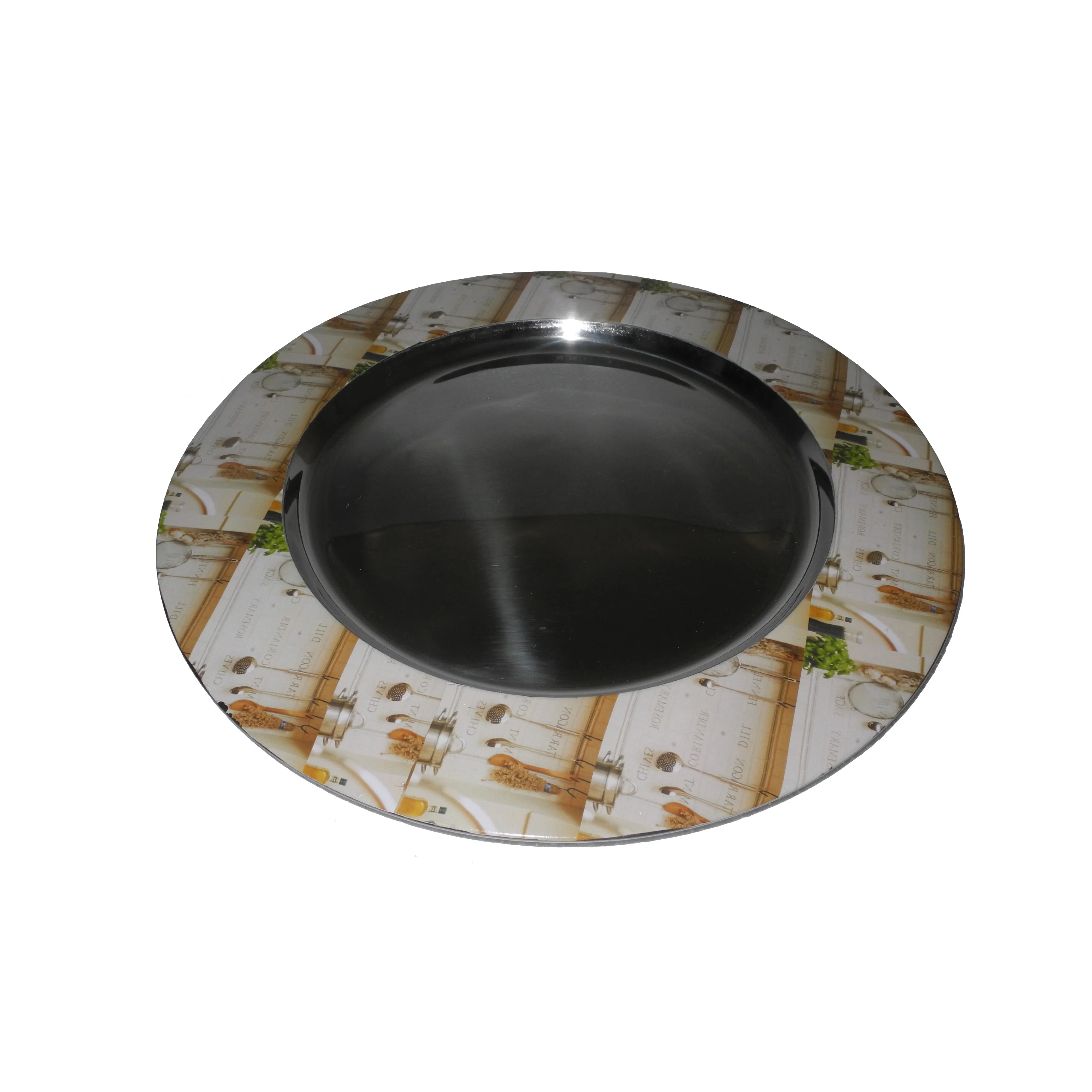  Королевский Отель обеденный стекло появились алмаз границы Декор посуда подставочная тарелка Глянцевая блестящая нержавеющая сталь кухонной раковины