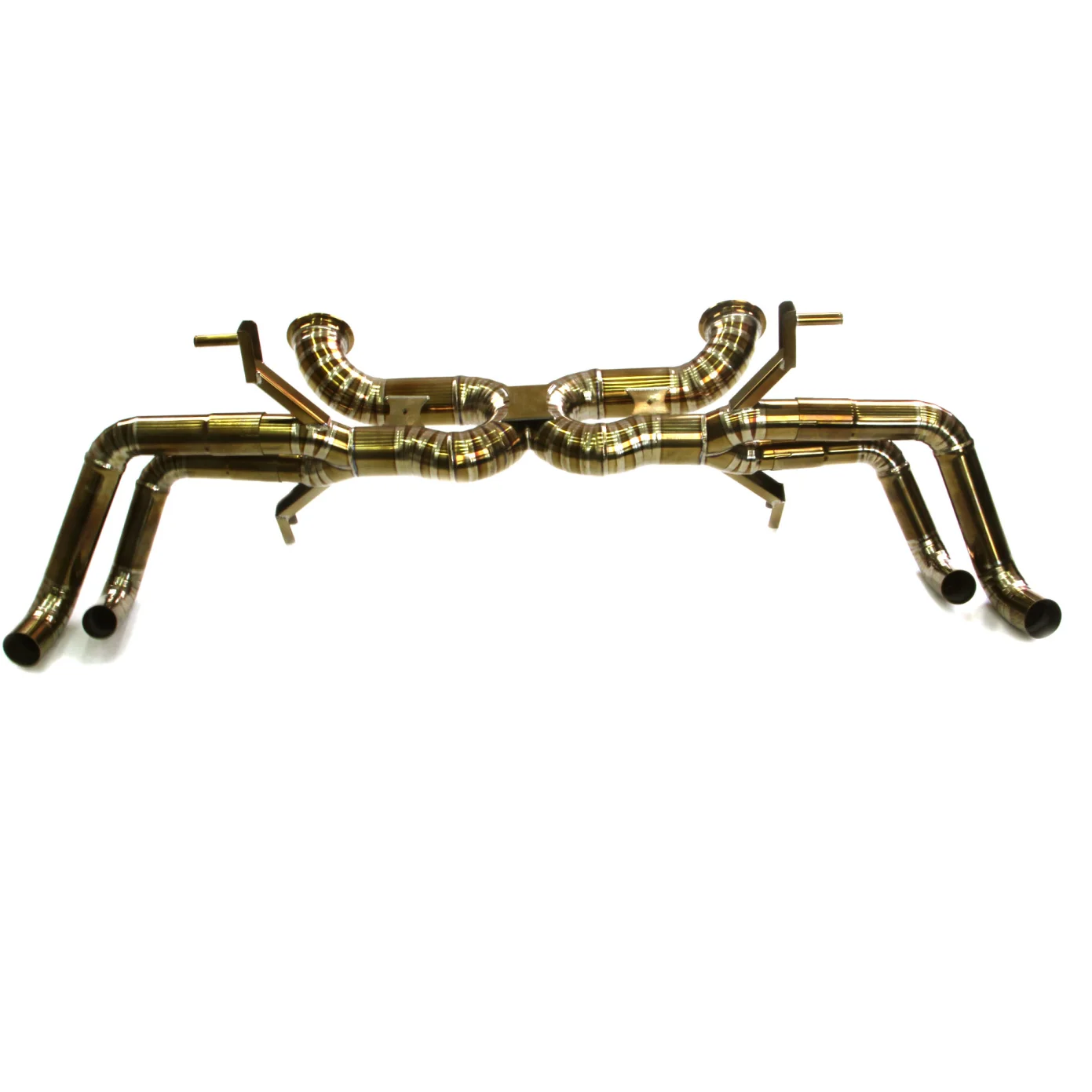 Выхлопная труба из титана CATBACK, 3 дюйма, для 07-14 AUDI R8 4,2 л V8 Вт/с контролем клапана/четыре хвоста