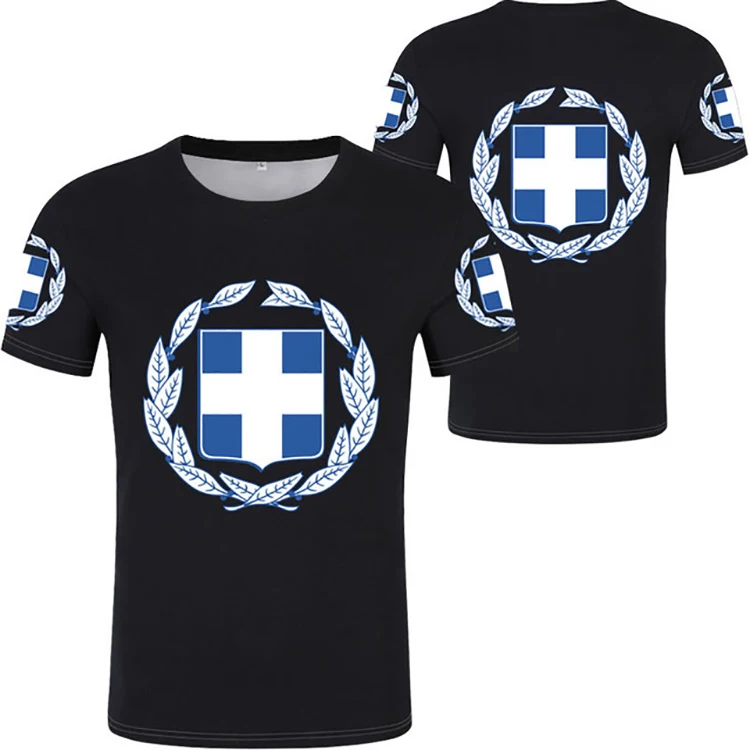 Top Quality Cotton/Polyester Greek Wear T-Shirts With All Colors And Customized Logo And Designs In Wholesale Price