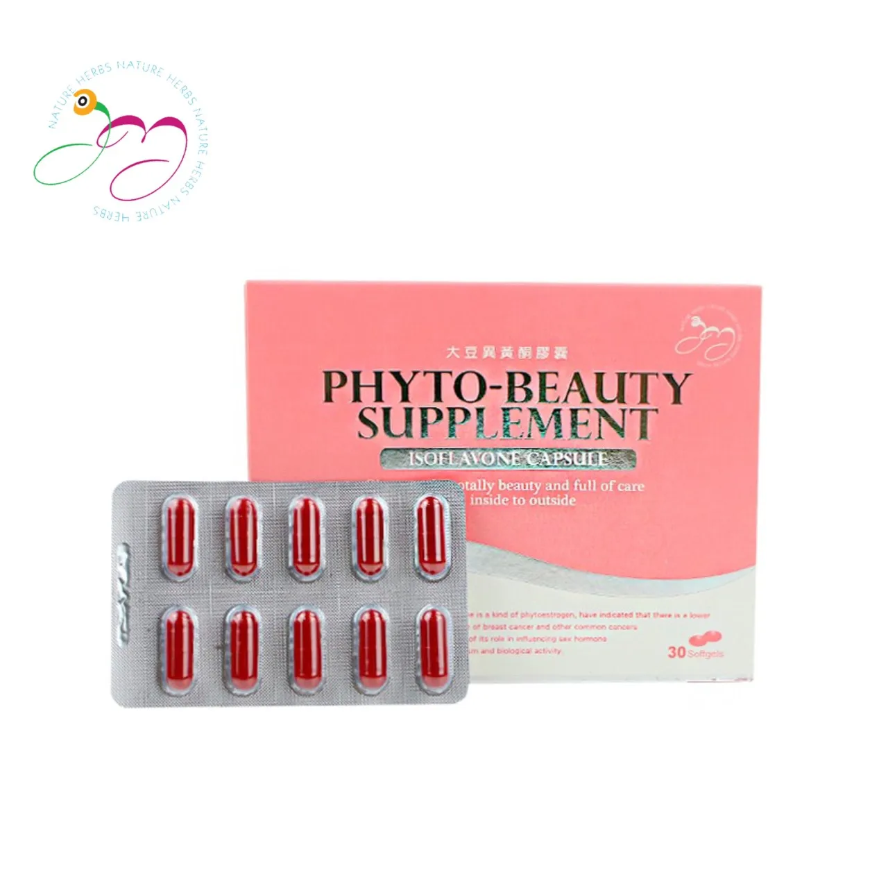 Natural Isoflavone Women Menopause Relief Hormonal Supplement