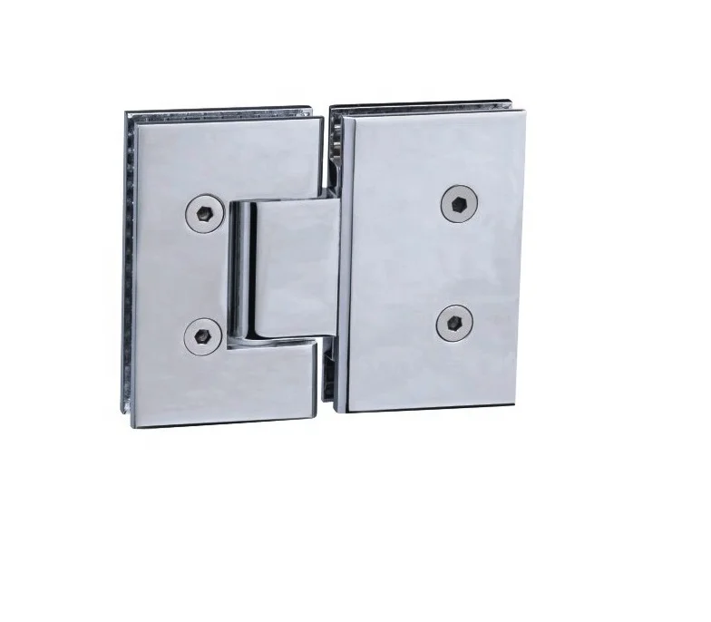 
Square Corner cut-out Frameless shower door hinges 135 degree high quality 