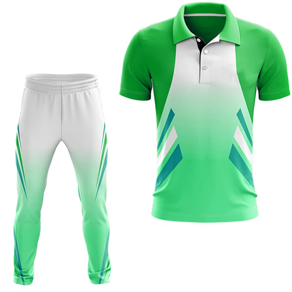 Custom brand logo sublimation printing cricket apparel wholesale custom cricket Pakistan Suppliers   cricket jersey design