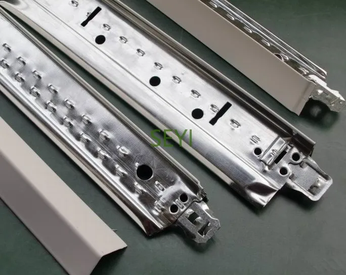 Suspended Accessories Steel Ceiling T Grid T Bar Suspended System Center Black Flat T Shade Steel Bar