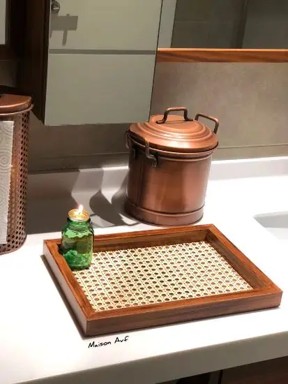 Поднос из ротанга в старинном стиле высокого качества с отделкой деревенском идеально подходит для ресторанов