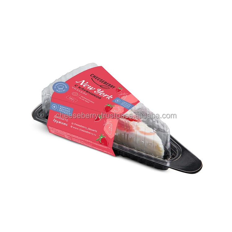 Высококачественный клубничный замороженный сливочный пирог «чизер», 1 ломтик, продукт России, оптовые цены, сырные пирожные для продажи