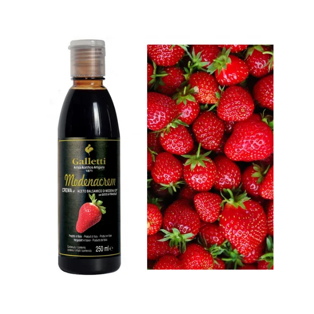 
Top Quality Glaze With Balsamic Vinegar Of Modena & Strawberry Juice Made In Italy 