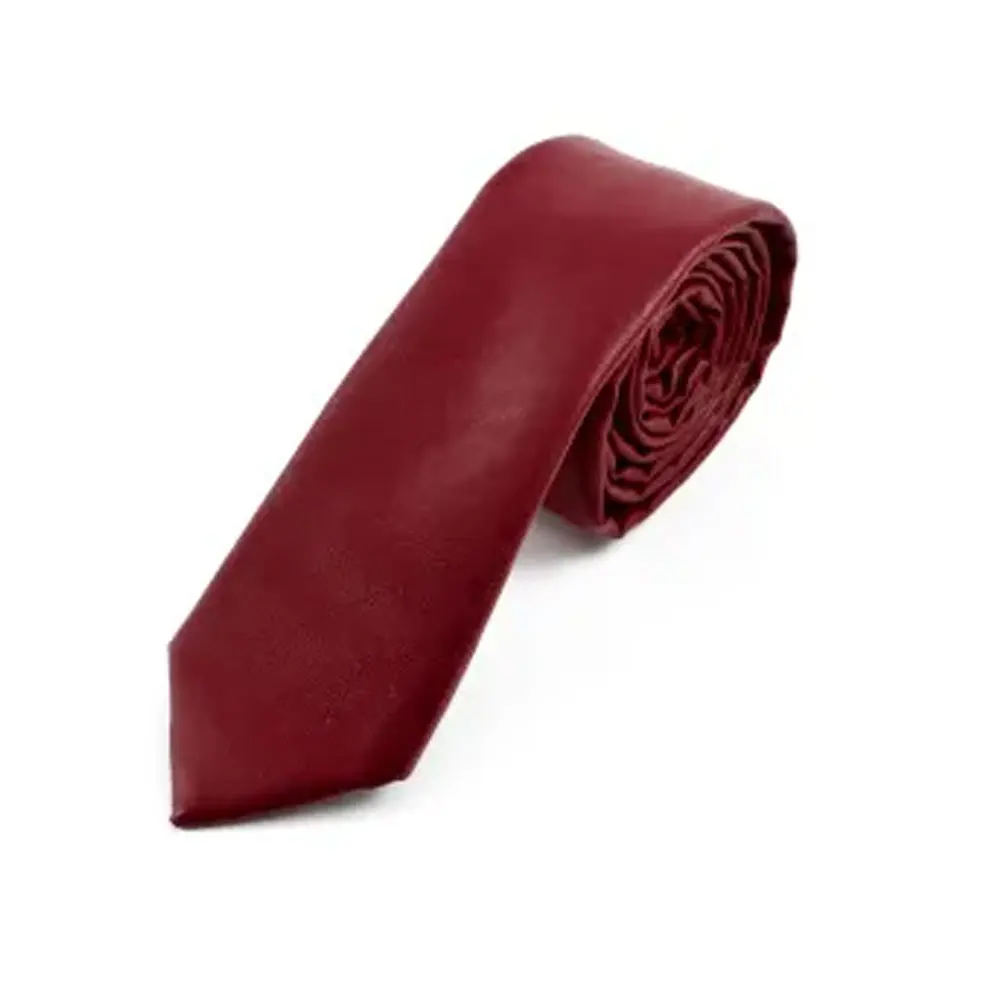 Новые галстуки из искусственной кожи для мужчин, повседневные Галстуки из искусственной кожи, модные однотонные мужские галстуки