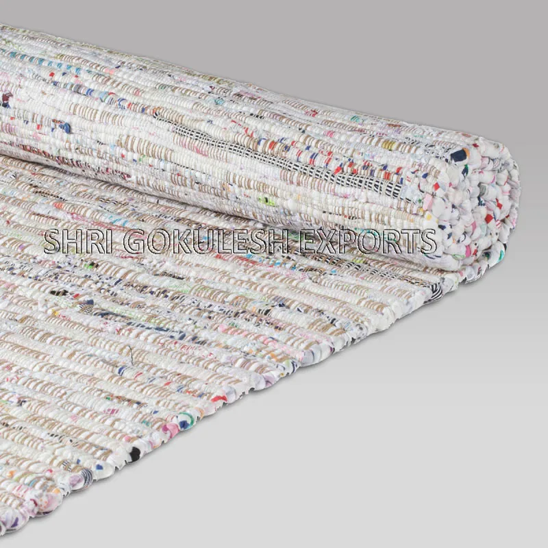 Hot Selling 2021 Indian Cotton Chindi Rag Rug Handmade Large Floor Room Carpet Boho Rug