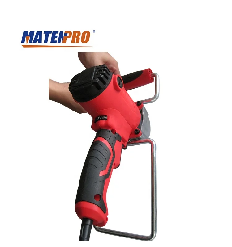 Cement Mixer Adjustable 7 Speed Handheld Electric Concrete Thinset  for Mortar Grout Plaster MT-ST11