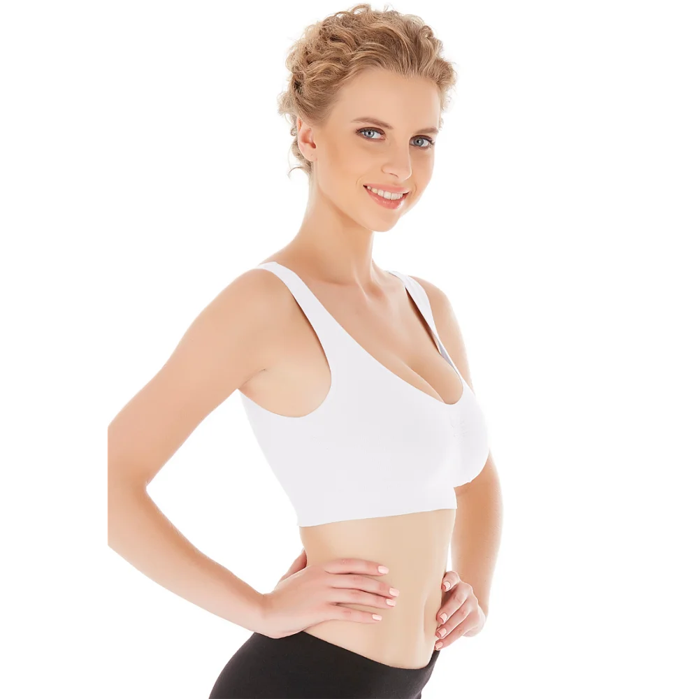 Seamless Thick Strap Shapewear Overbust Bustier Bra Bralette