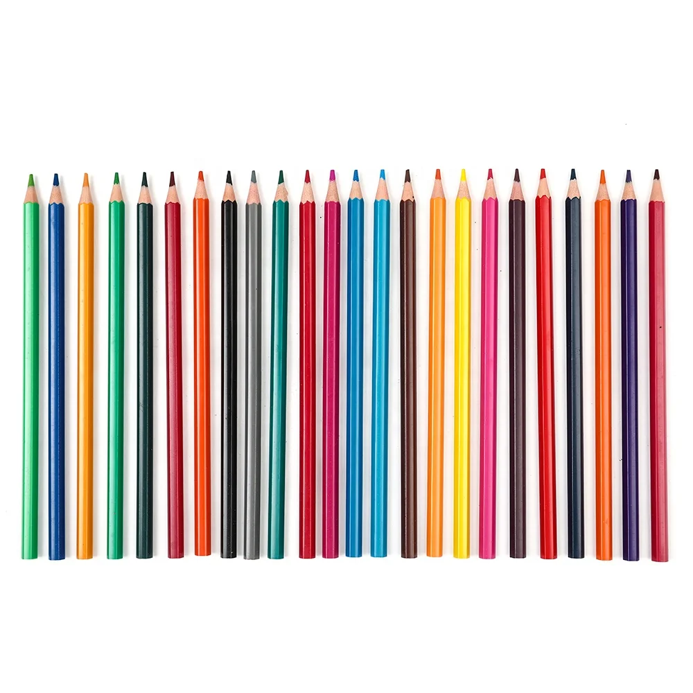
Huixue good quality 24 colors portable colored pencil set for painting and drawing 