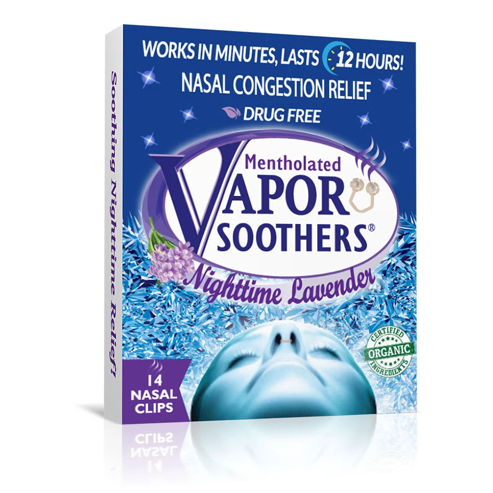 Ночной расширитель для носа Vapor soother с ароматом лаванды 14 карат, Премиум качество