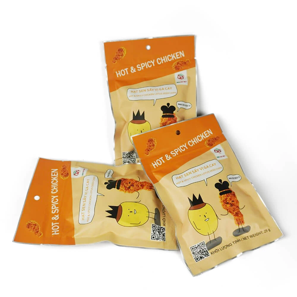 OEM Service Healthy Snack Chips Hot & Spicy Chicken Lotus Seeds Delicious and Crispy Seasoning Vegetable Snack