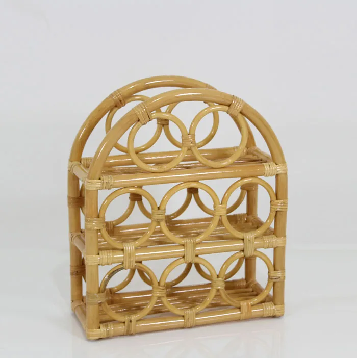 Wine Rack - 8 Bottles from Natural Rattan