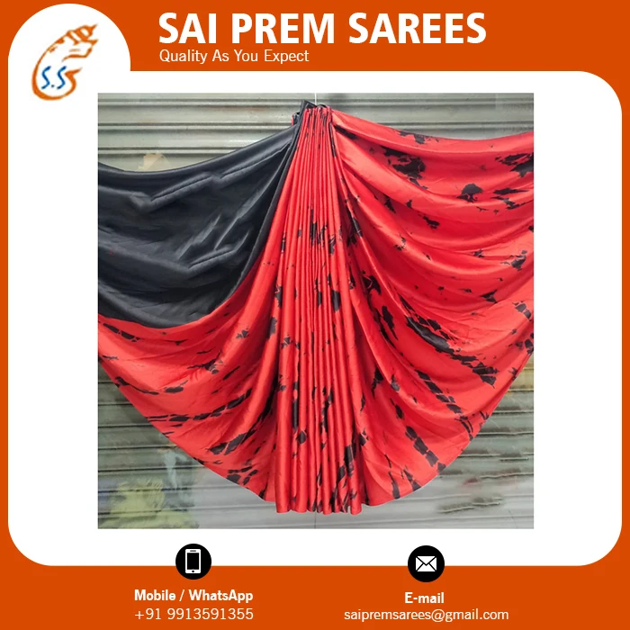 Beautiful Japan Inspired Silk Saree with Chiffon Ladies Ethnic Partywear Special Occasions Model Number Fancy Wholesale Price