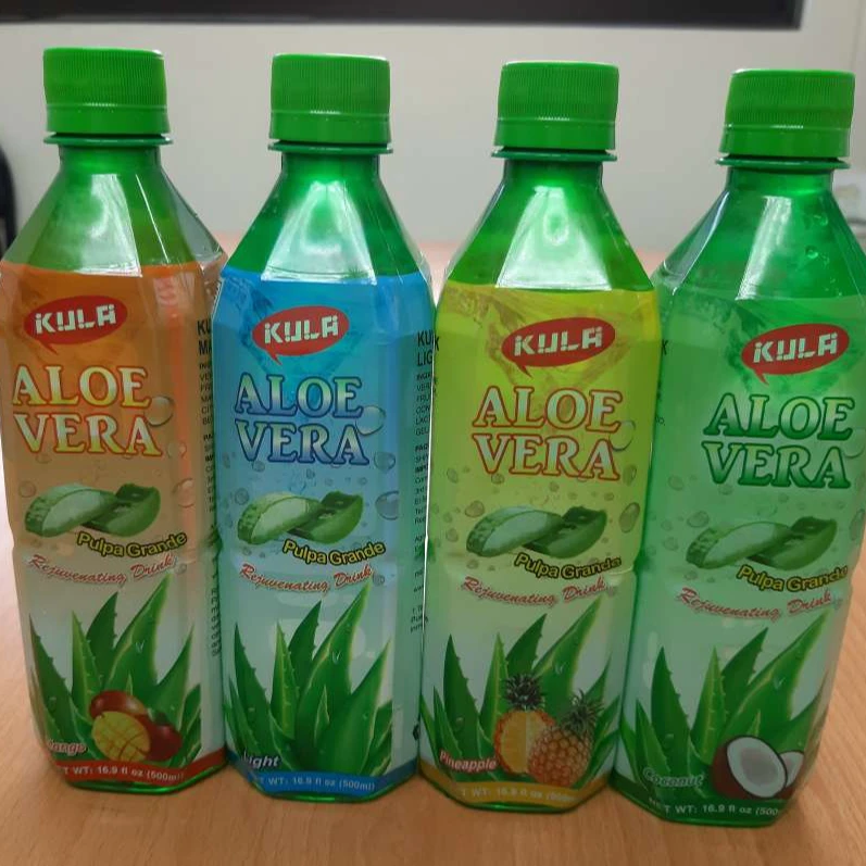 KULA 500ML 1500ML aloe vera cube juice  pineapple non-alcoholic  beverage made in Taiwan