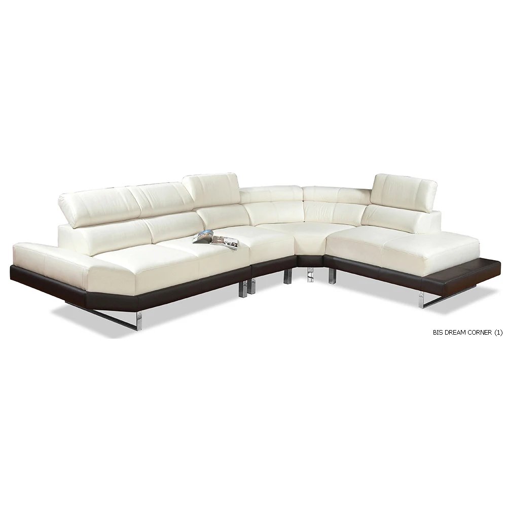 Corner Sofa BIS DREAM A Living Room Modern Home Furniture Genuine Leather Fabric Modular Design 3+2+1 Couch Lounges Malaysia