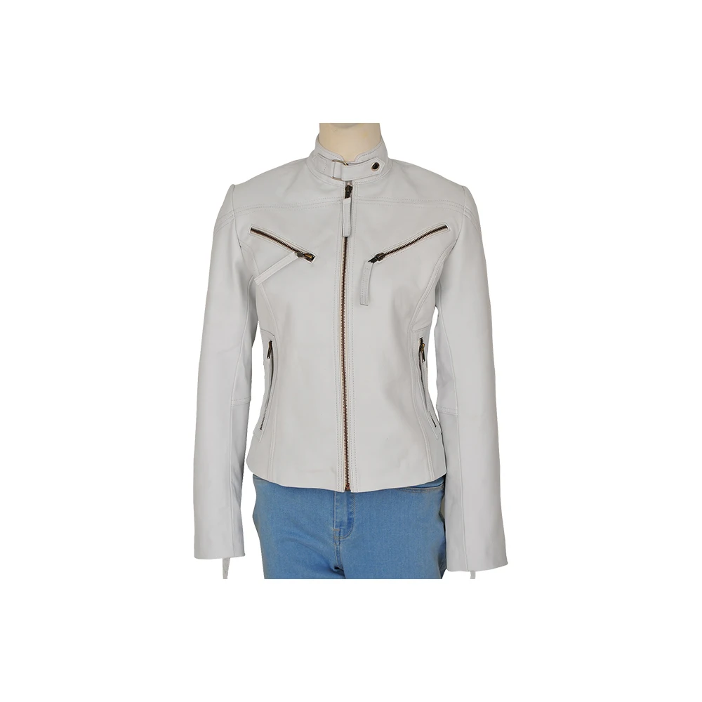  Custom Slim Short Genuine Leather Jacket yellow/Latest Ladies Jacket/Unique Design Biker