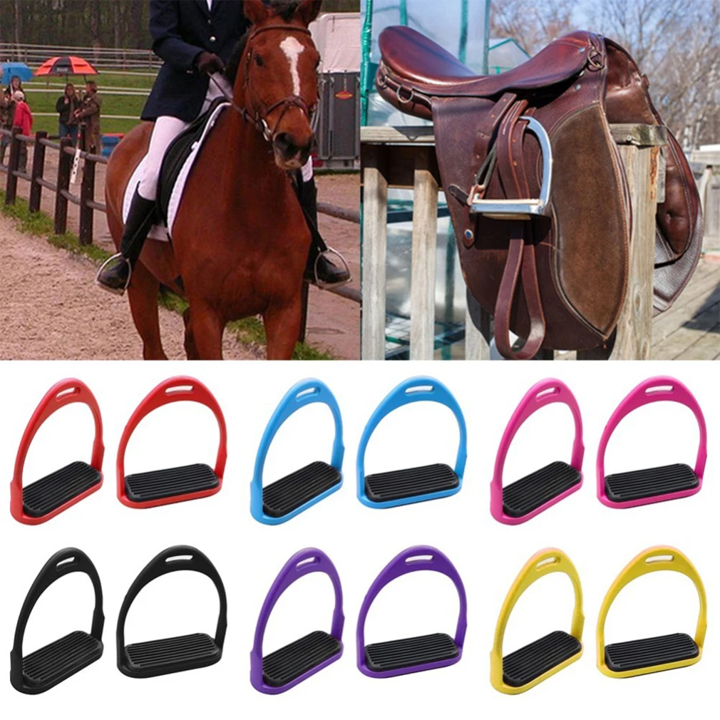 Stirrup With Rubber Pad Horsing Equestrian Lightweight Aluminum Saddle Accessories Horse Riding Equipment Wholesale