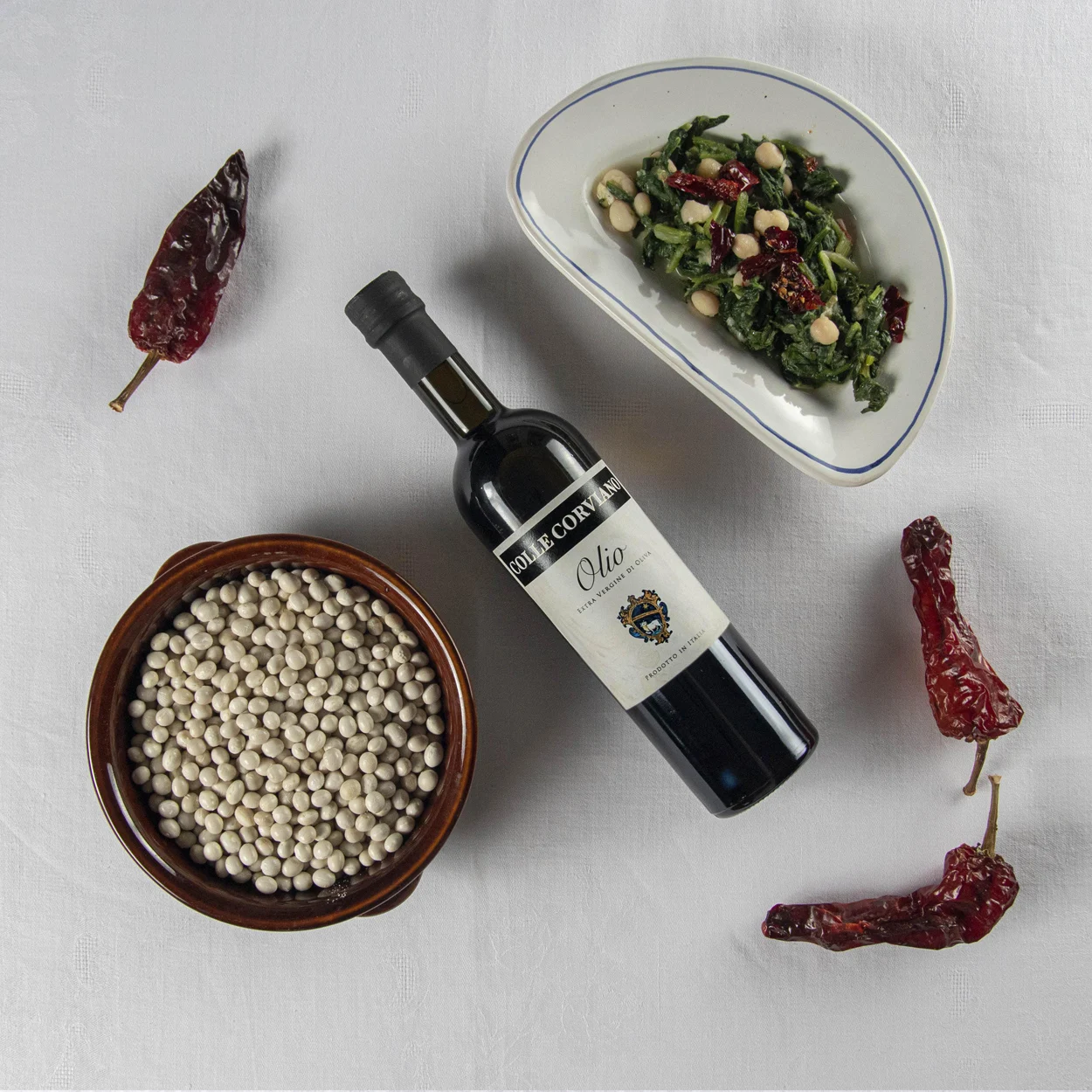 Top Quality Cold Pressed Italian plant oil Extra Virgin Olive Oil - COLLE CORVIANO 50cl cooking oil