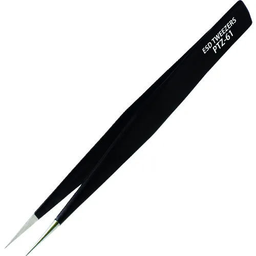 Static dissipative black-coated tweezers Black-Coated ESD