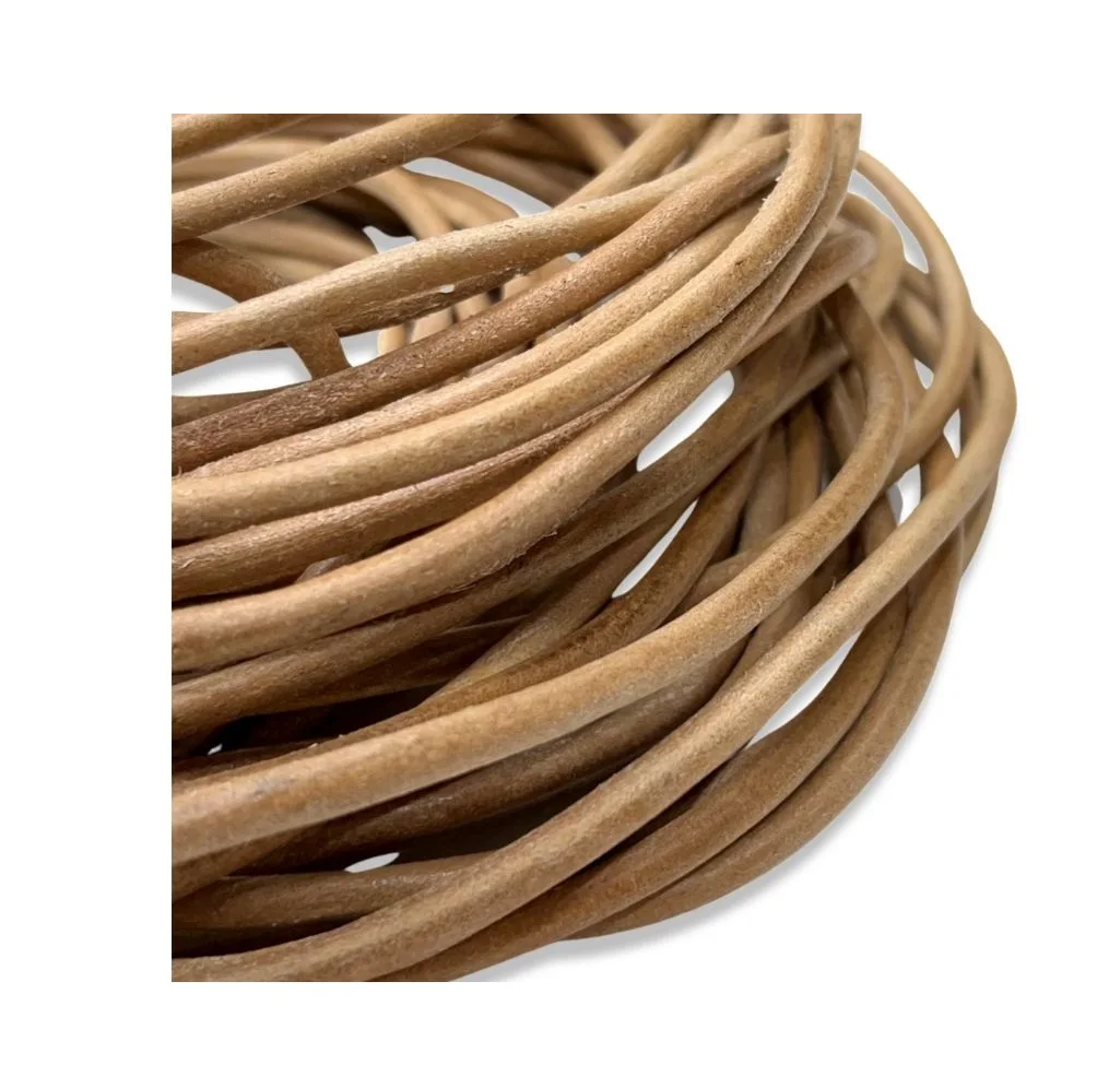 round leather cord with high braking point strength for multipurpose jewellery and products