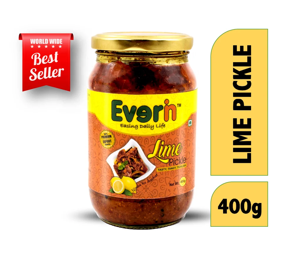 
Lime Pickle Glass Bottles 400g 