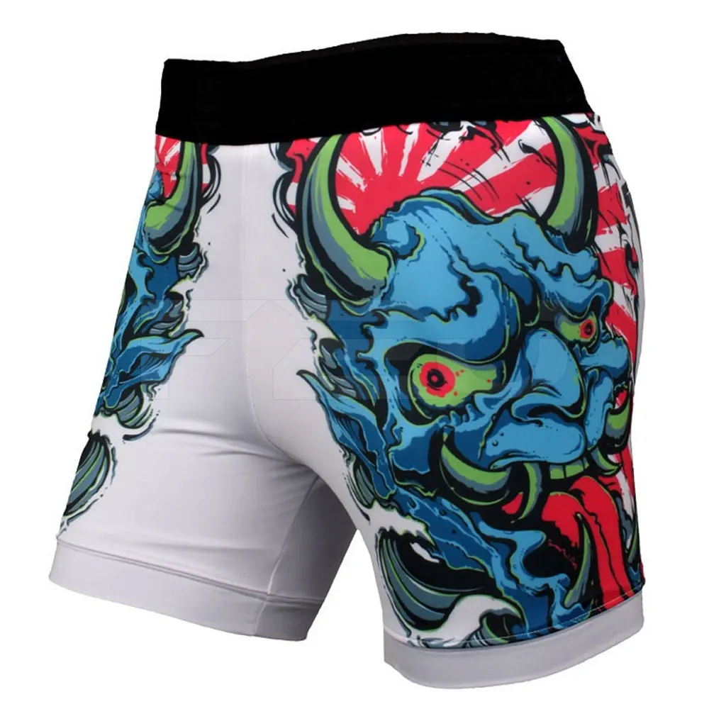 High Stretch Martial Arts Grappling Kickboxing BJJ Fight Muay Thai Custom Sublimation MMA Tudo Short