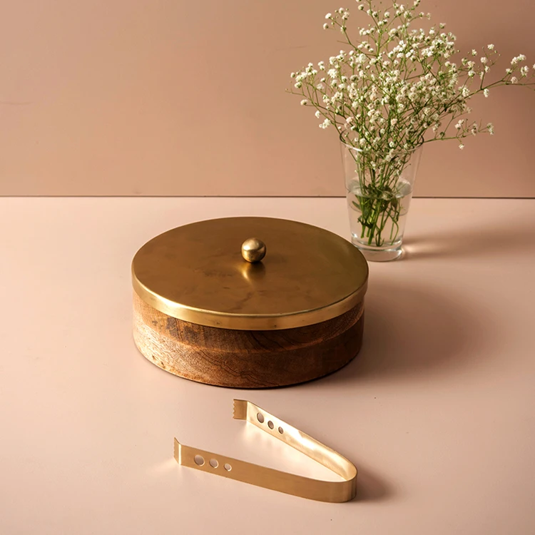 Деревянная коробка чапати горячий горшок и Роти с круглой формой кухонные принадлежности контейнер